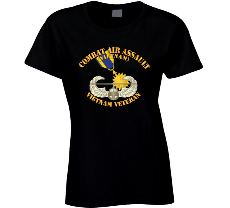 Army - Combat Air Assault - Vietnam W Air Medal V1 T Shirt
