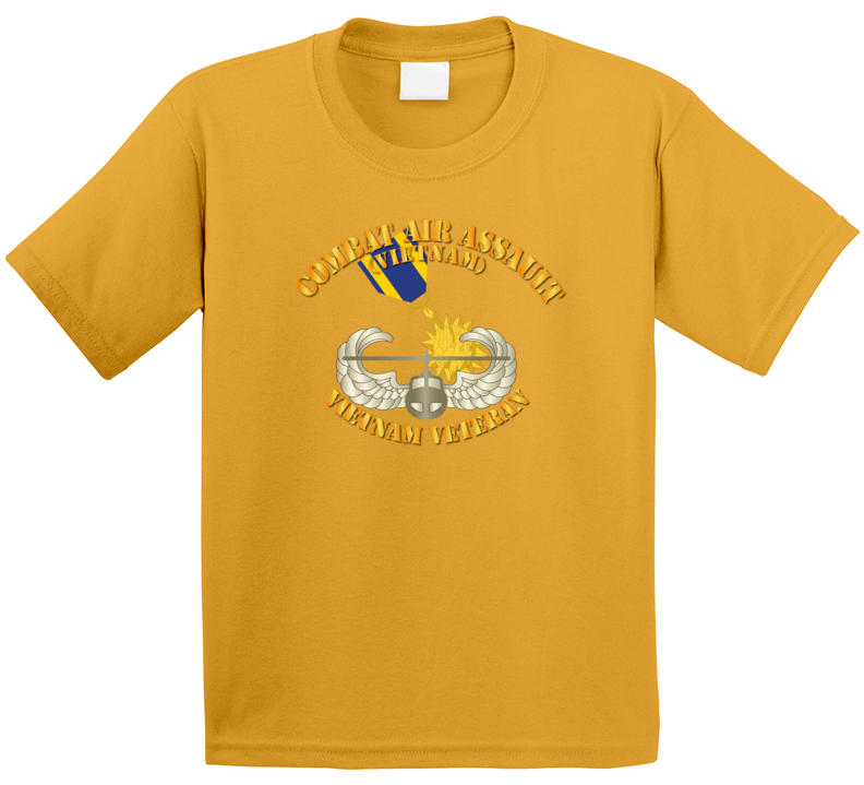 Army - Combat Air Assault - Vietnam W Air Medal V1 T Shirt