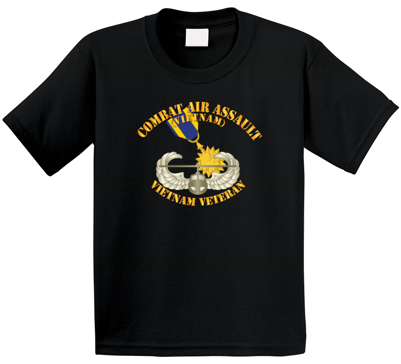 Army - Combat Air Assault - Vietnam W Air Medal V1 T Shirt