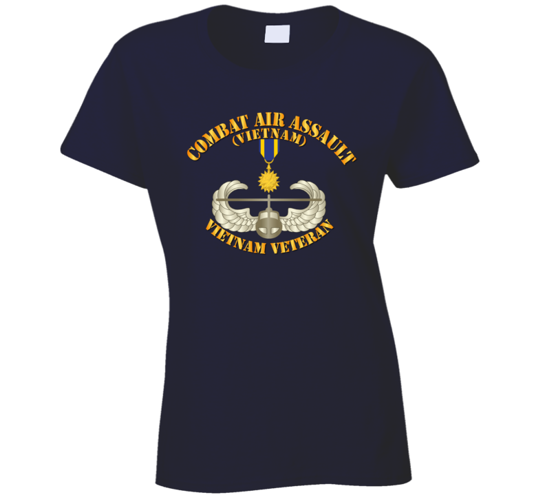 Army - Combat Air Assault - Vietnam W Air Medal T Shirt