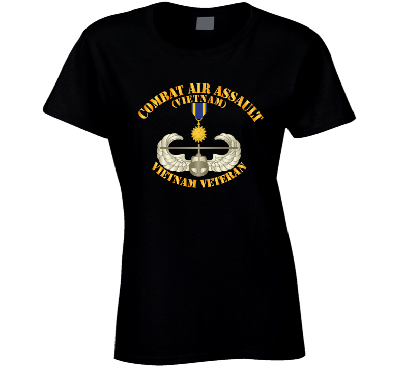 Army - Combat Air Assault - Vietnam W Air Medal T Shirt
