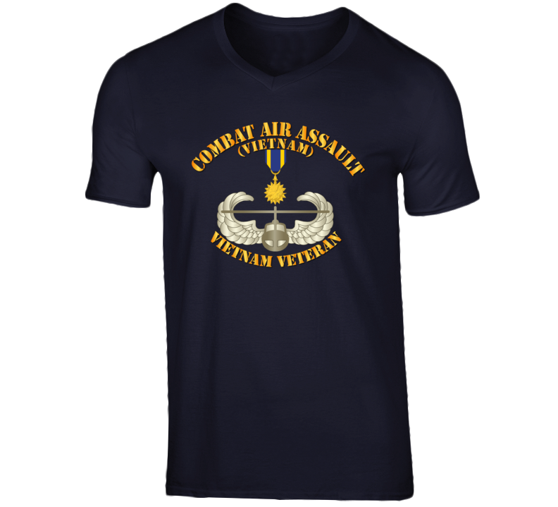 Army - Combat Air Assault - Vietnam W Air Medal T Shirt