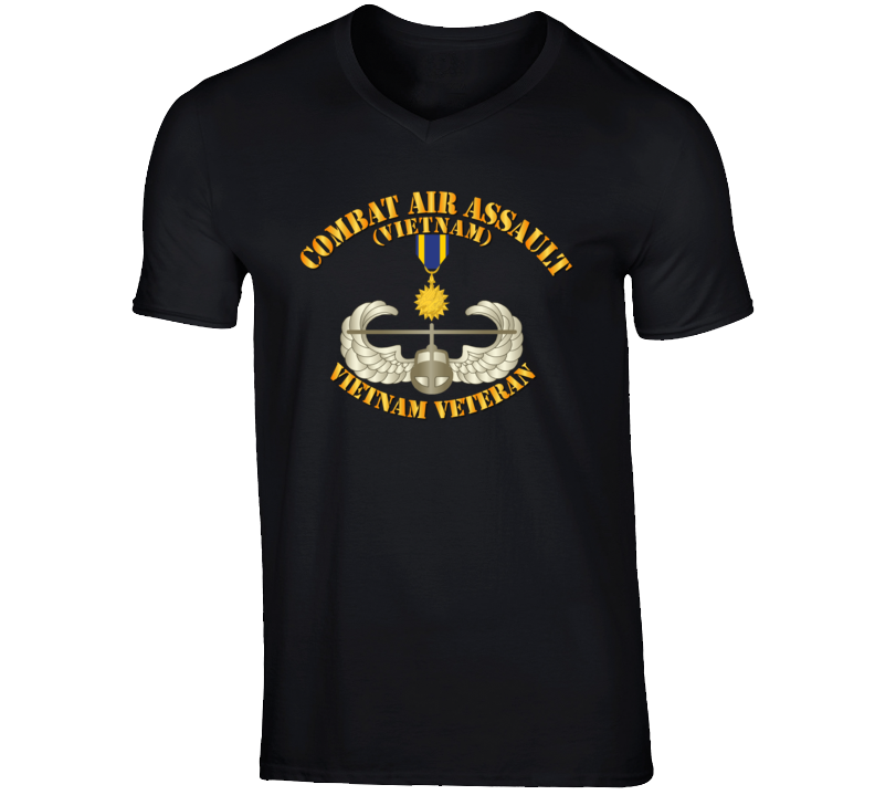 Army - Combat Air Assault - Vietnam W Air Medal T Shirt