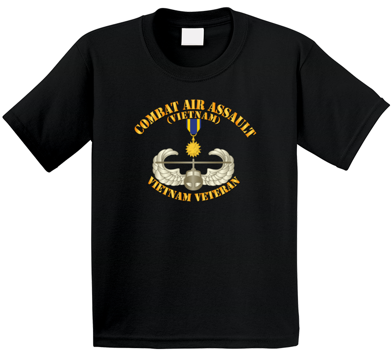 Army - Combat Air Assault - Vietnam W Air Medal T Shirt