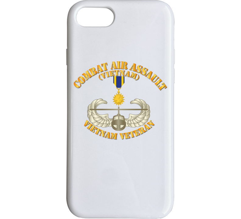 Army - Combat Air Assault - Vietnam W Air Medal Phone Case