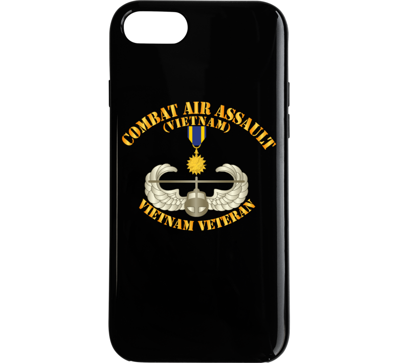 Army - Combat Air Assault - Vietnam W Air Medal Phone Case