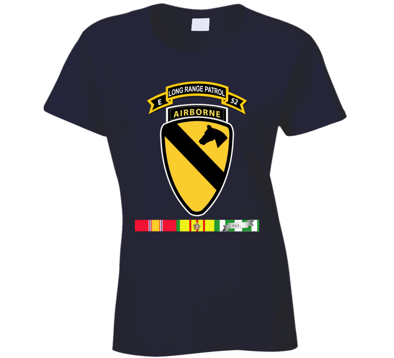 Army - E Co - 52nd Inf Abn - 1st Cav Div Abn W Vn Svc T Shirt