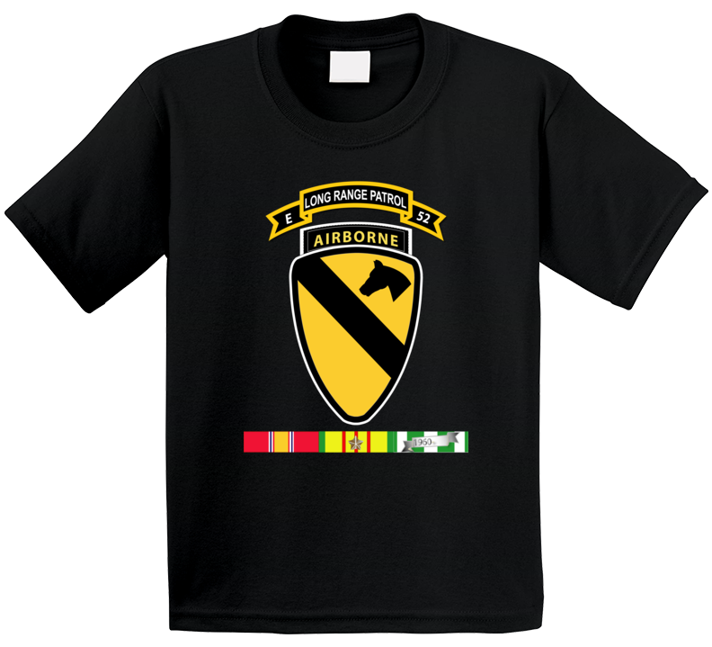 Army - E Co - 52nd Inf Abn - 1st Cav Div Abn W Vn Svc T Shirt