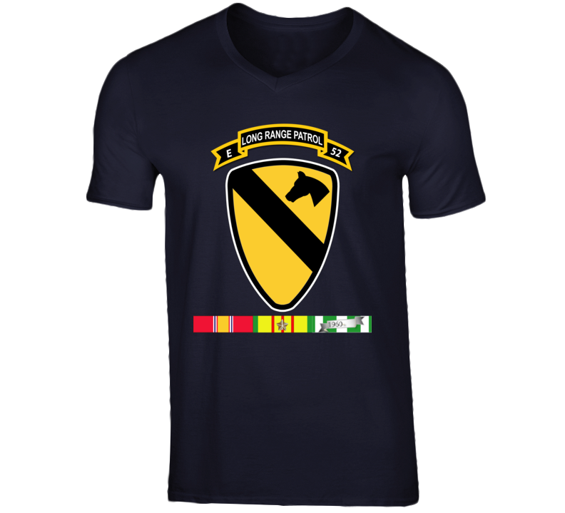 Army - E Co - 52nd Inf Abn - 1st Cav Div W Vn Svc T Shirt