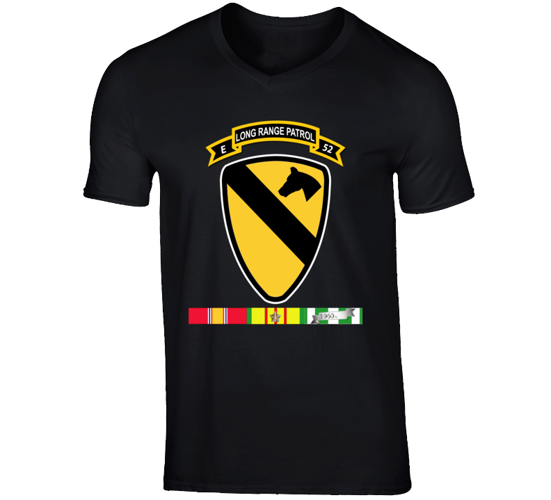 Army - E Co - 52nd Inf Abn - 1st Cav Div W Vn Svc T Shirt