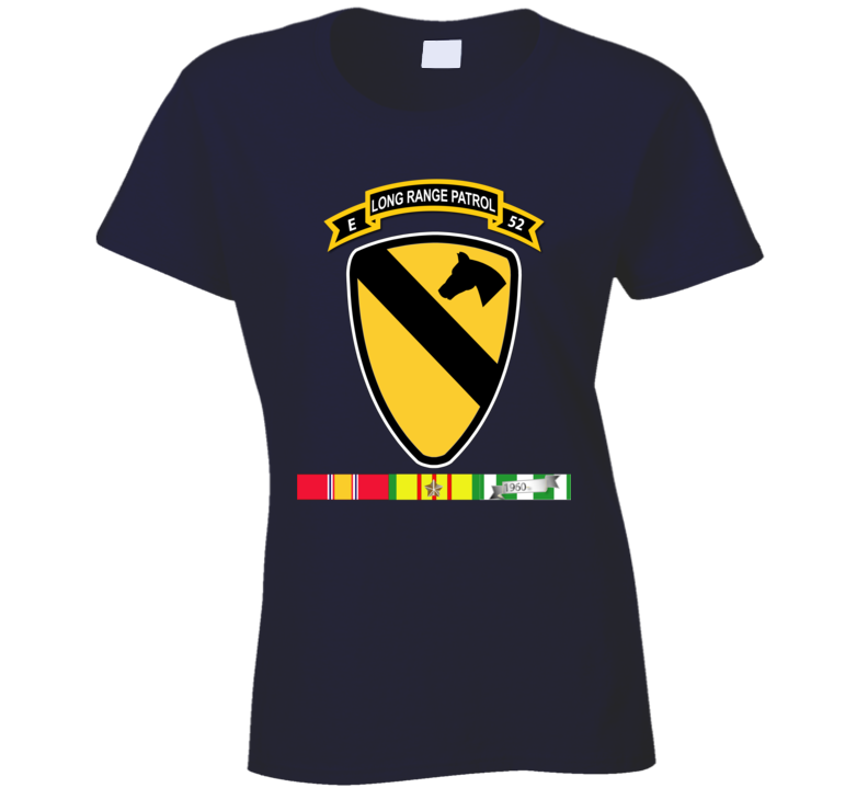 Army - E Co - 52nd Inf Abn - 1st Cav Div W Vn Svc T Shirt