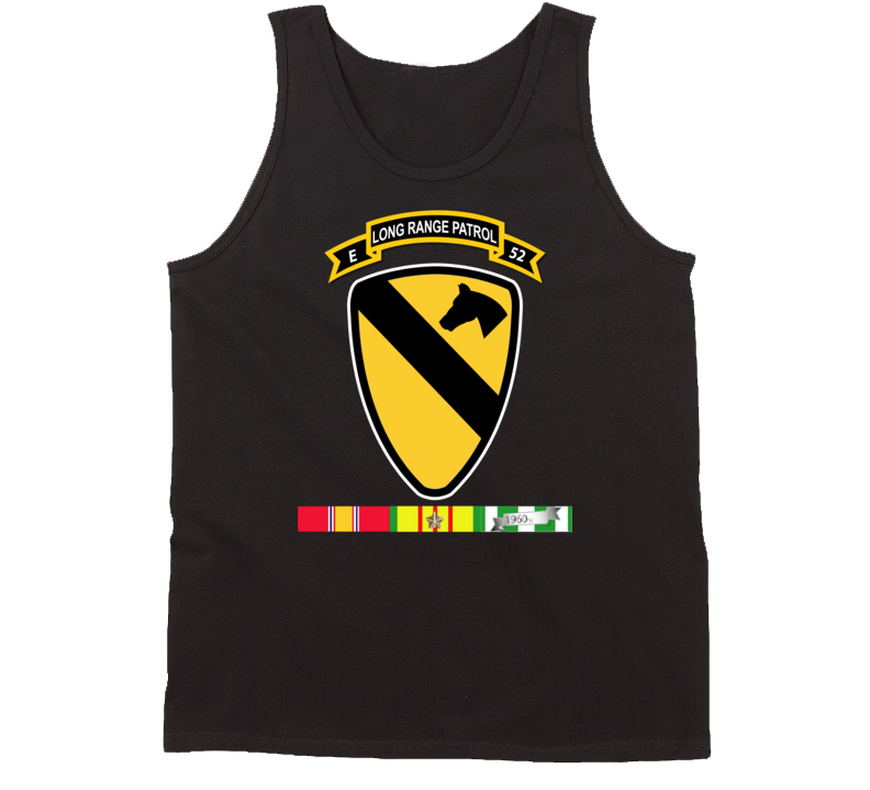 Army - E Co - 52nd Inf Abn - 1st Cav Div W Vn Svc Tanktop