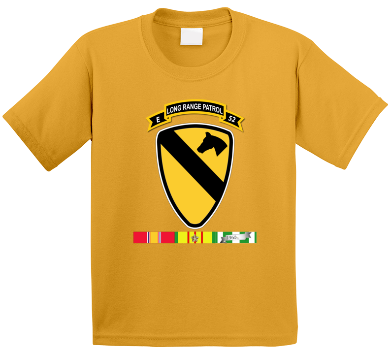 Army - E Co - 52nd Inf Abn - 1st Cav Div W Vn Svc T Shirt