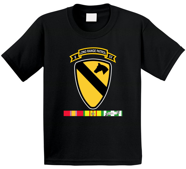 Army - E Co - 52nd Inf Abn - 1st Cav Div W Vn Svc T Shirt