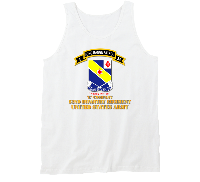 Army -  E Co 52nd Infantry - Lrp - Ready Rifles Tanktop