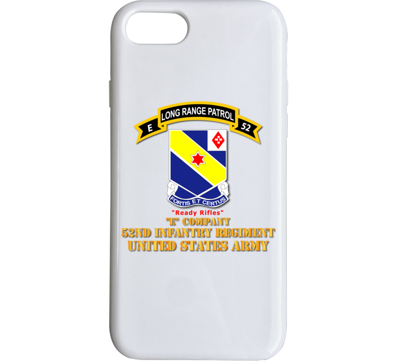 Army -  E Co 52nd Infantry - Lrp - Ready Rifles Phone Case