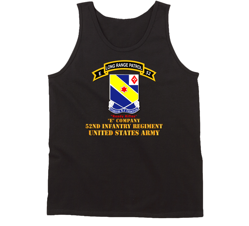 Army -  E Co 52nd Infantry - Lrp - Ready Rifles Tanktop