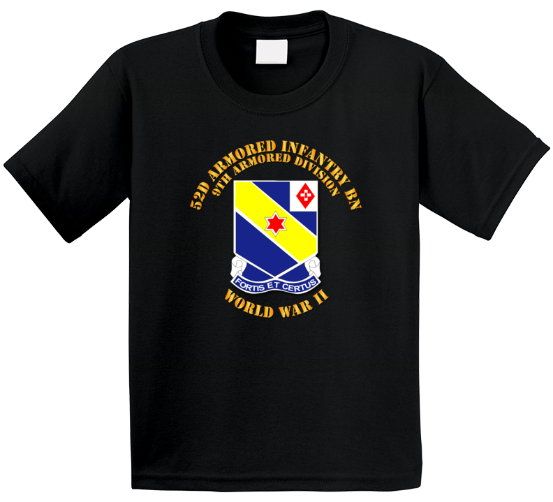 Army - 52d Armored Infantry Bn - 9th Ar Div - Wwii Kids