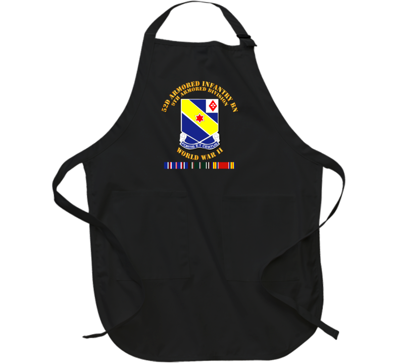 Army - 52d Armored Infantry Bn - 9th Ar Div - Wwii W Svc Apron