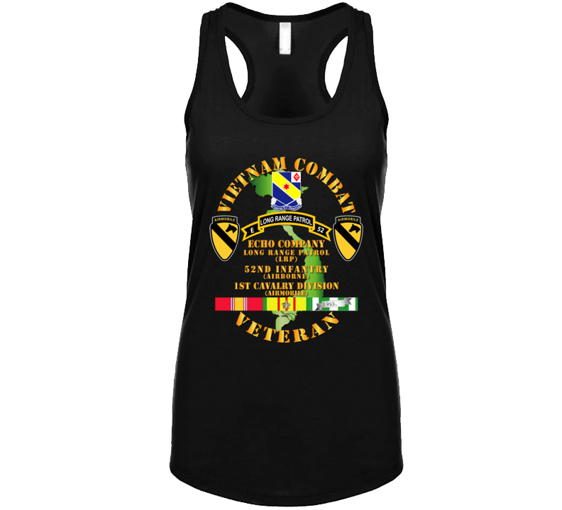Army - Vietnam Combat Veteran W  E Co - 52nd Inf Abn - 1st Cav Div T Shirt