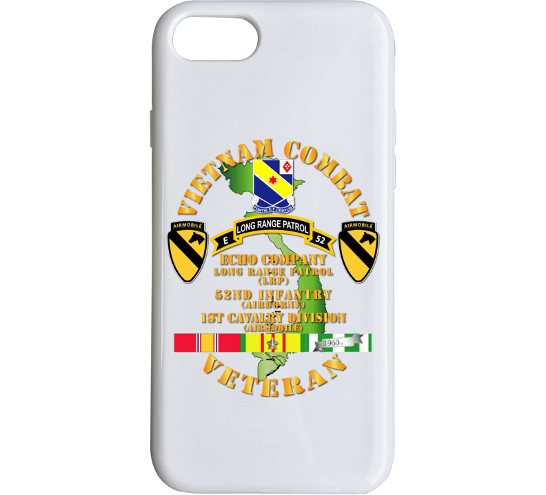 Army - Vietnam Combat Veteran W  E Co - 52nd Inf Abn - 1st Cav Div Phone Case
