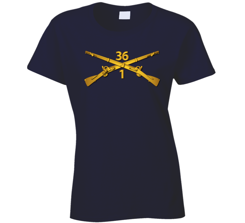 Army - 1st Bn - 36th Infantry Regiment Branch Wo Txt T Shirt
