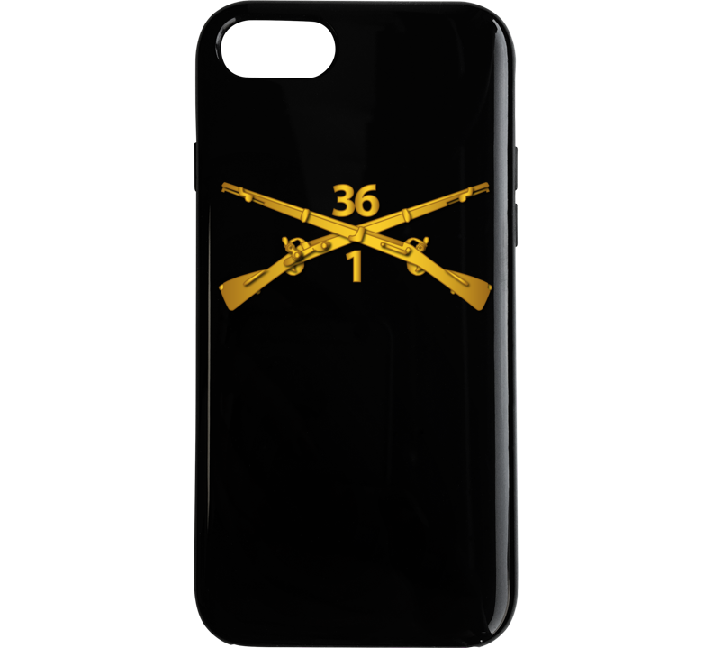 Army - 1st Bn - 36th Infantry Regiment Branch Wo Txt Phone Case