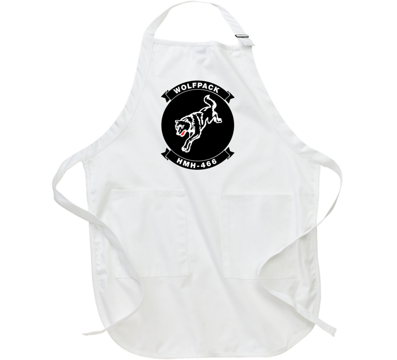 Usmc - Marine Heavy Helicopter Squadron 466 - Single Wolf Wo Txt Apron