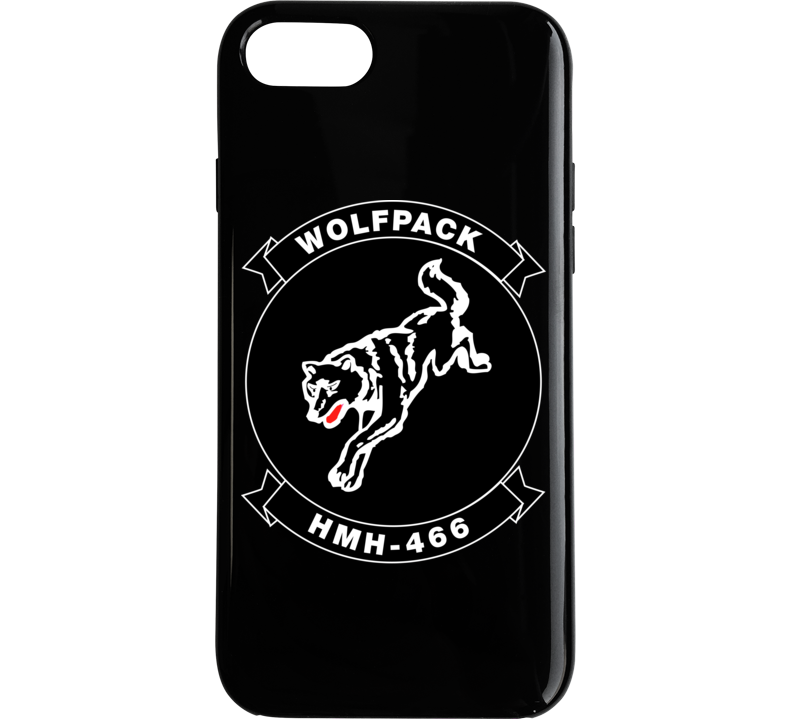 USMC - Marine Heavy Helicopter Squadron 466 - Single wolf wo Txt Phone Case