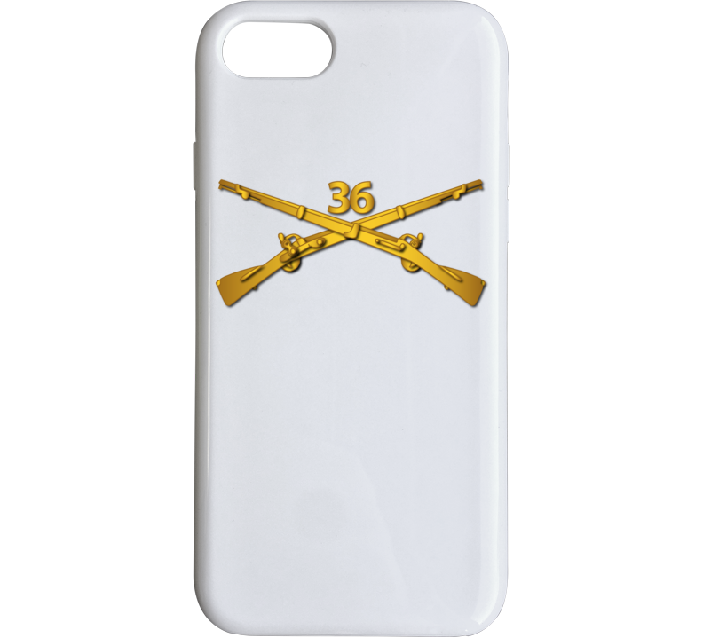 Army - 36th Infantry Regiment Branch Wo Txt Phone Case