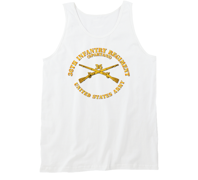Army - 36th Infantry Regt - Spartans - Infantry Br Tanktop