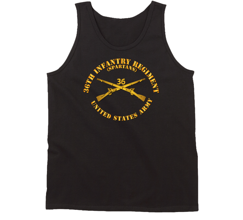Army - 36th Infantry Regt - Spartans - Infantry Br Tanktop