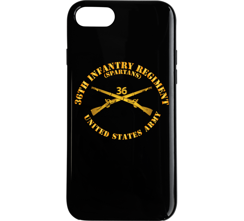 Army - 36th Infantry Regt - Spartans - Infantry Br Phone Case
