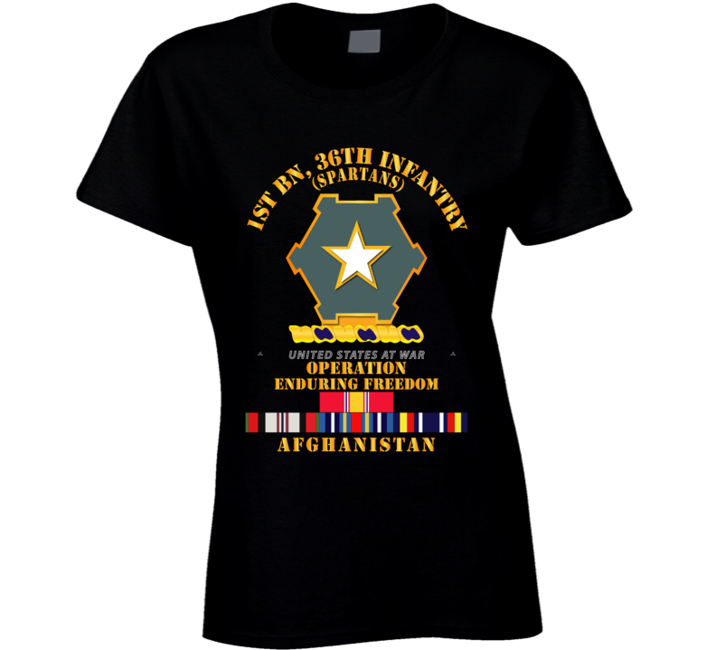 Army - 1st Bn 36th Infantry - Oef - Afghanistan W Svc T Shirt