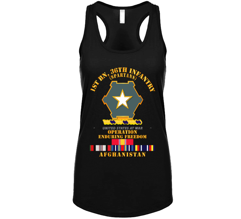 Army - 1st Bn 36th Infantry - Oef - Afghanistan W Svc T Shirt