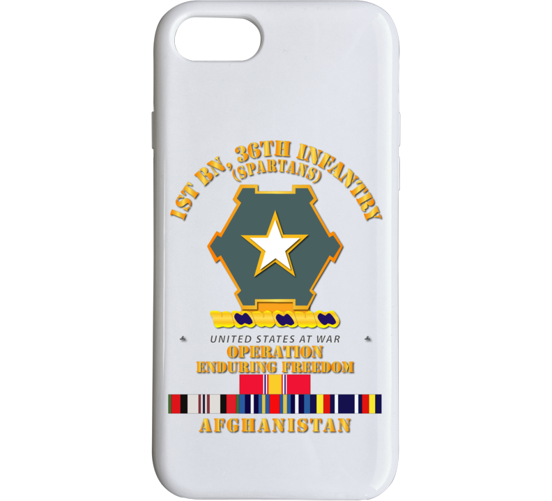 Army - 1st Bn 36th Infantry - Oef - Afghanistan W Svc Phone Case