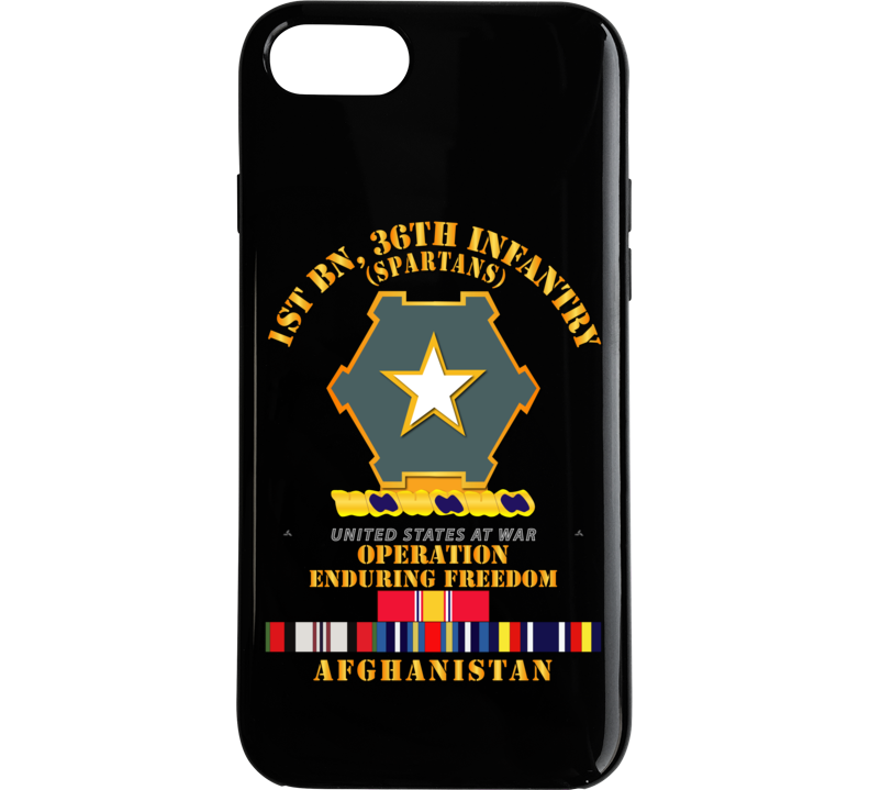 Army - 1st Bn 36th Infantry - Oef - Afghanistan W Svc Phone Case
