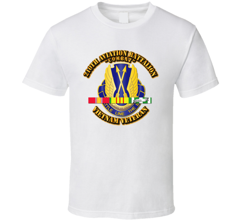 Army - 210th Aviation Bn W Vn Svc T Shirt