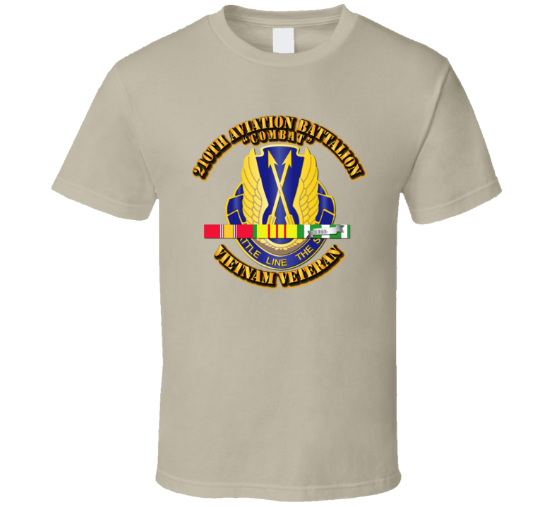 Army - 210th Aviation Bn W Vn Svc T Shirt