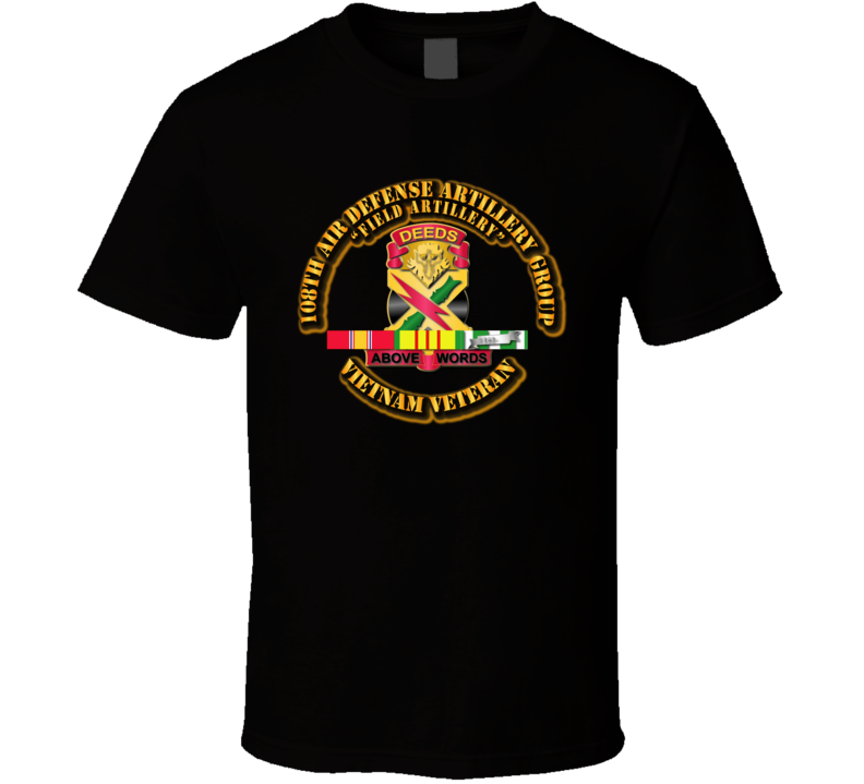 Army - 108th Air Defense Artillery W Vn Svc T Shirt