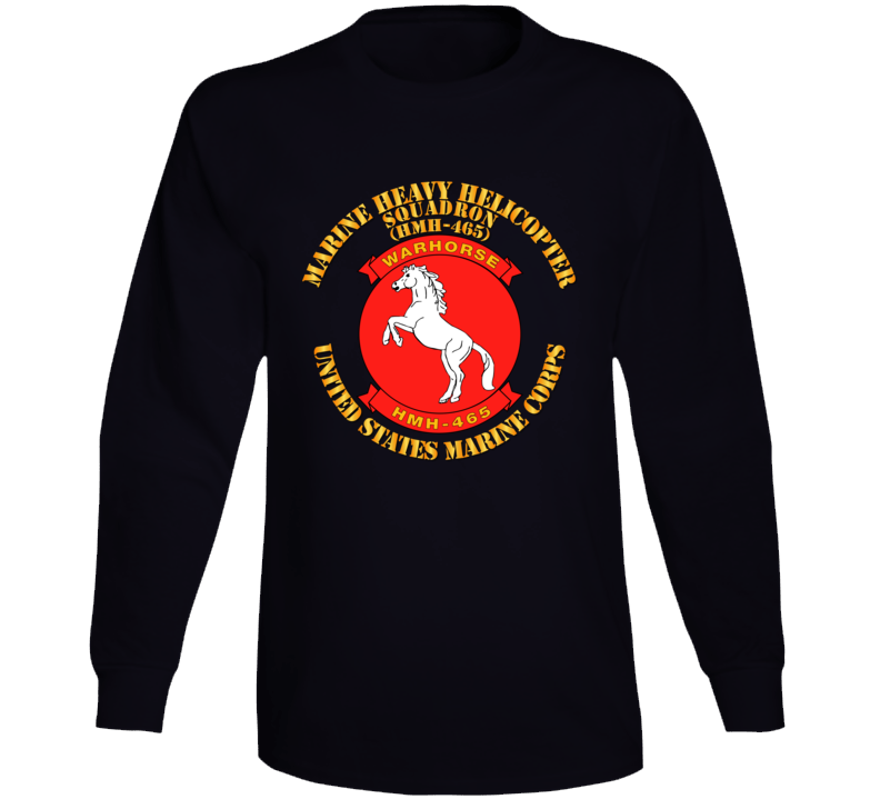 Usmc - Marine Heavy Helicopter Squadron 465 Long Sleeve