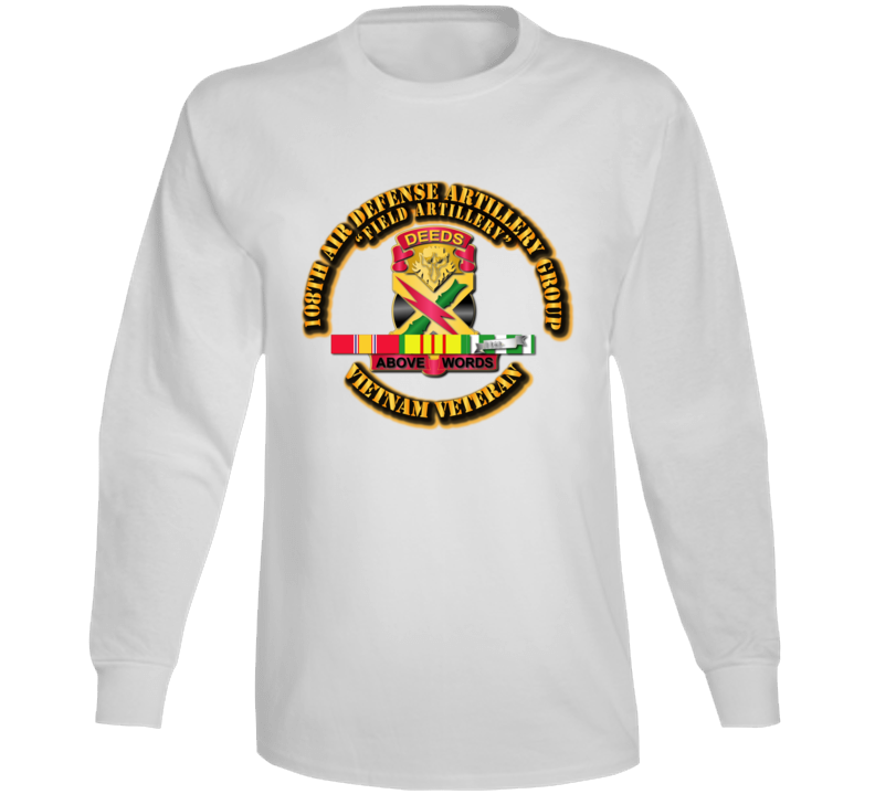 Army - 108th Air Defense Artillery W Vn Svc Long Sleeve