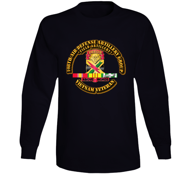 Army - 108th Air Defense Artillery W Vn Svc Long Sleeve
