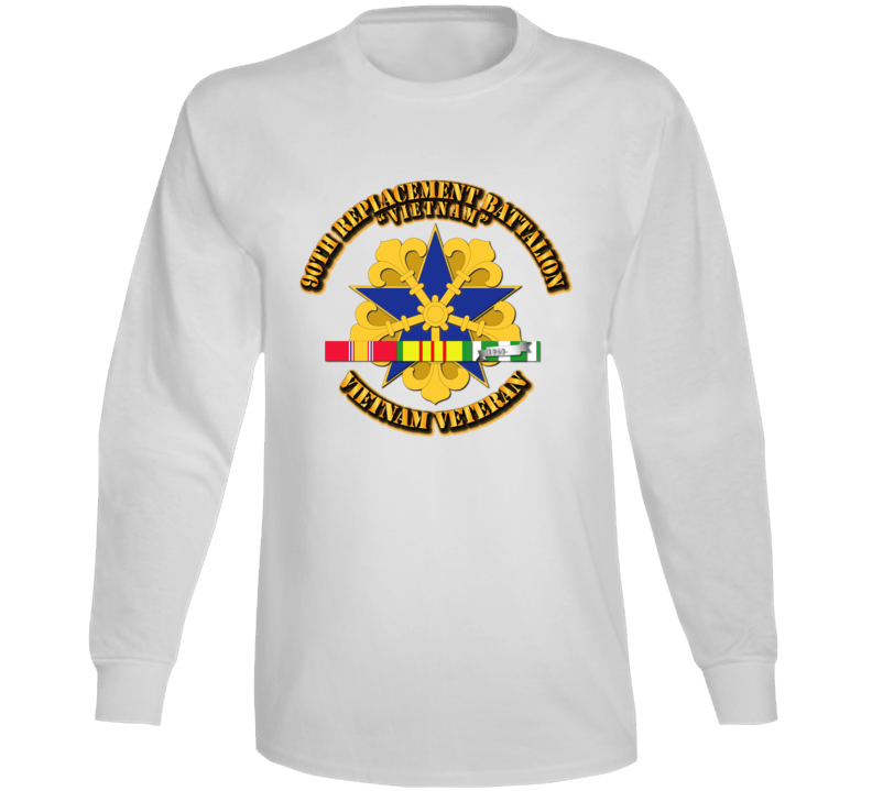 Army - 90th -replacement Bn W Vn Svc Long Sleeve