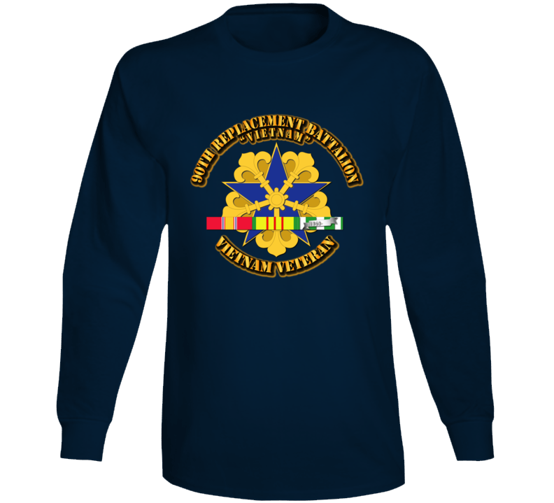 Army - 90th -replacement Bn W Vn Svc Long Sleeve