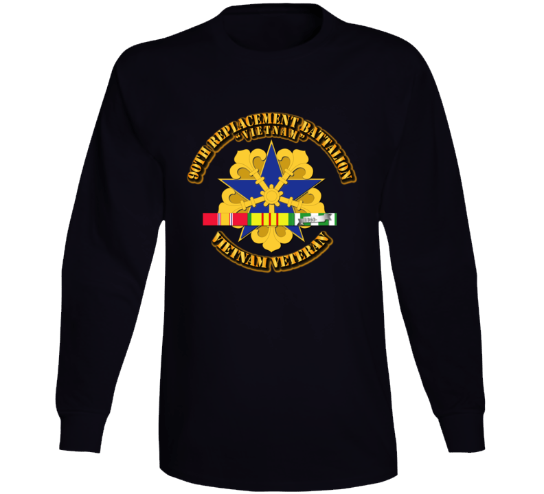 Army - 90th -replacement Bn W Vn Svc Long Sleeve
