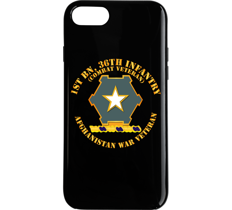 Army - 1st Bn 36th Infantry Dui - Combat Vet - Afghanistan War Vet Phone Case