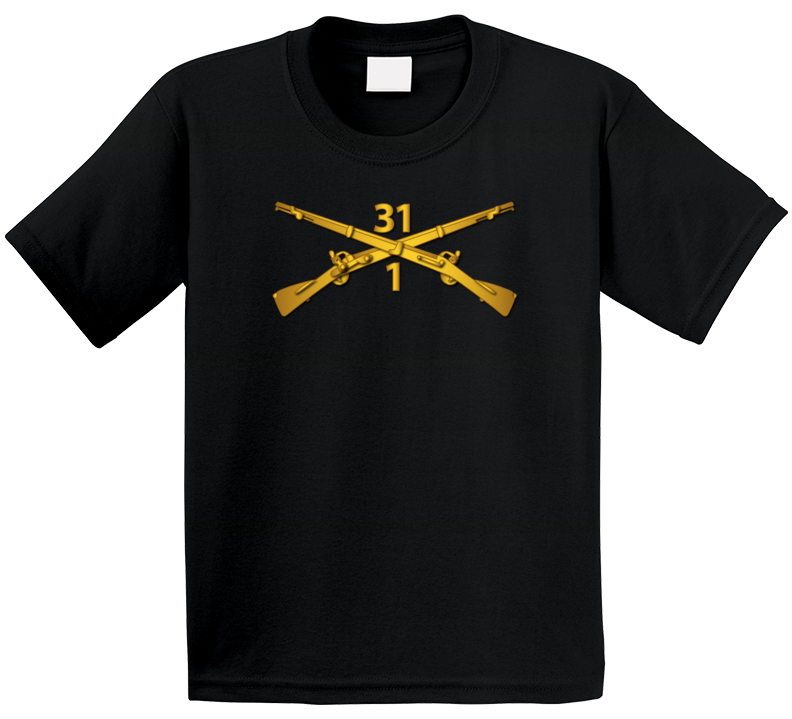 Army - 1st Bn - 31st Infantry Regiment Branch Wo Txt T Shirt