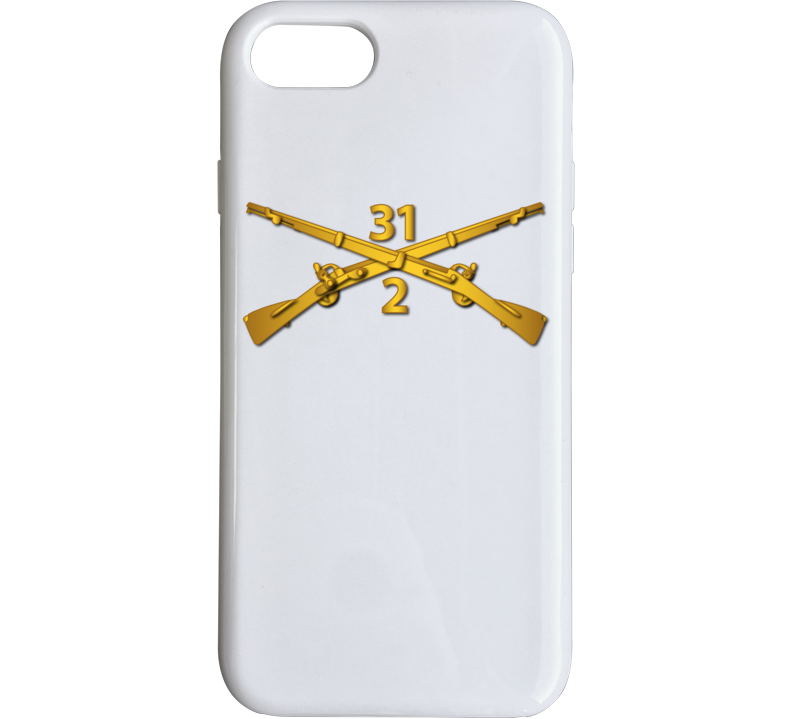 Army - 2nd Bn - 31st Infantry Regiment Branch Wo Txt Phone Case