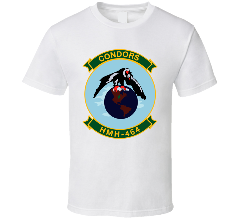 Usmc - Marine Heavy Helicopter Squadron 464 Wo Txt T Shirt